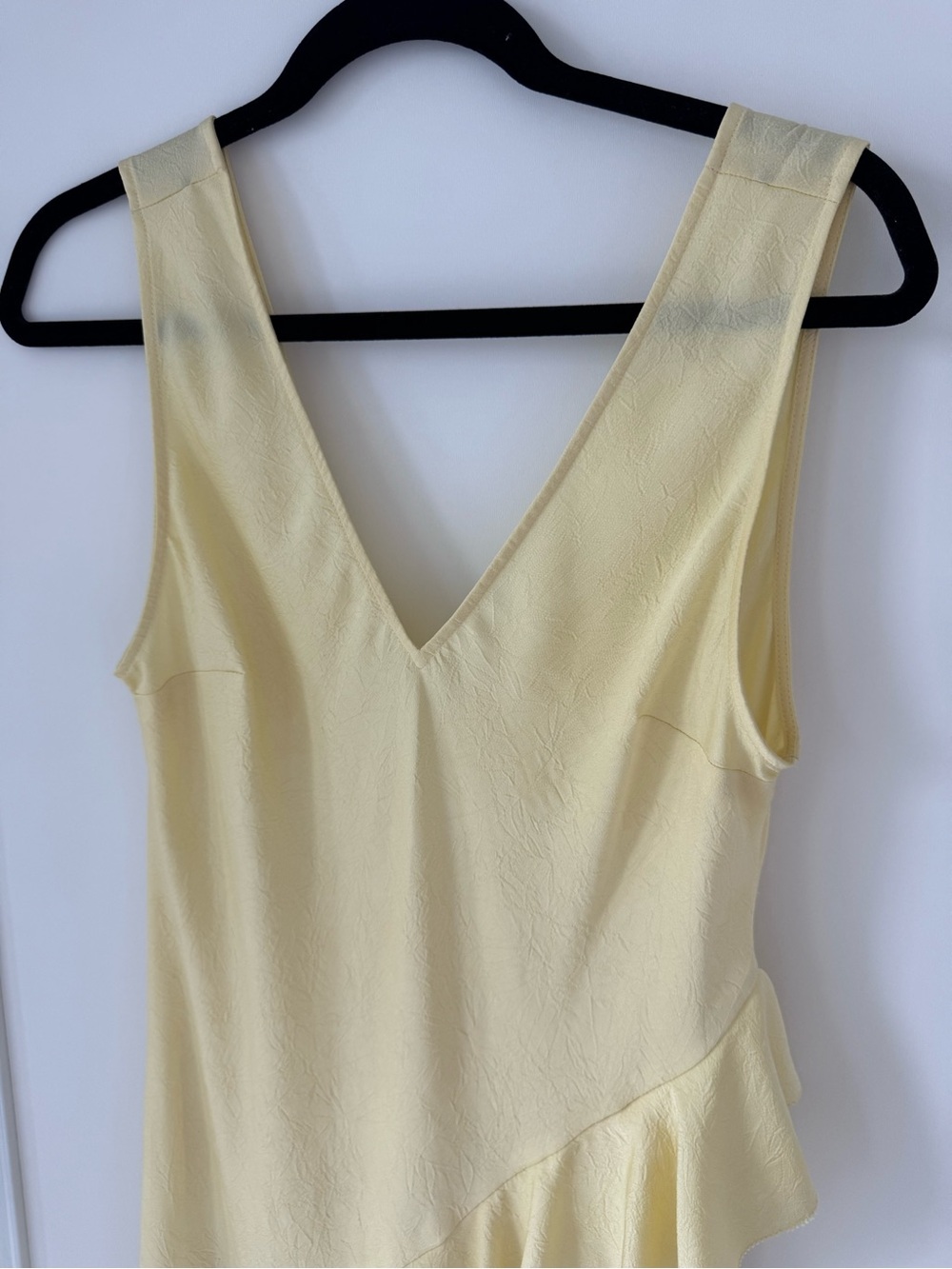 Yellow Ruffle Midi Dress - Picture 4 of 5